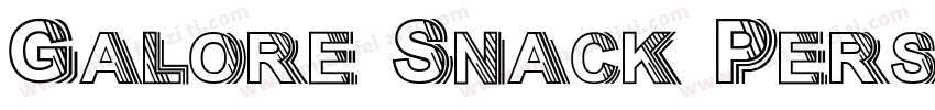 Galore Snack Persona字体转换
